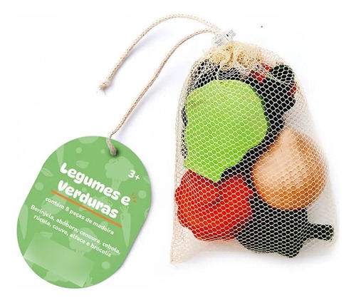 Legumes E Verduras, Da Lume, Brinquedo De Madeira - Lm302