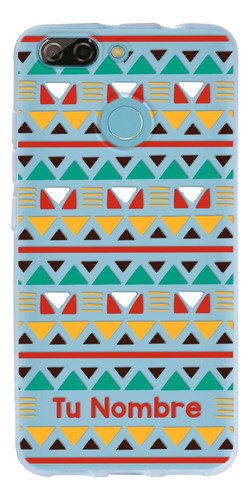 Funda Para Zte Étnico Tribal Abstracto Con Nombre