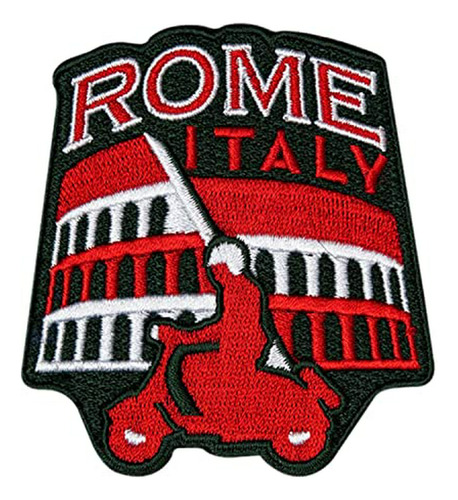 Italia Patch Viaje Vagabundo Del Corazón De Roma Con El Coli