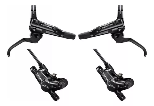 Pedales SHIMANO GR400 Deore -Planos para Bicicleta Enduro MTB -negro