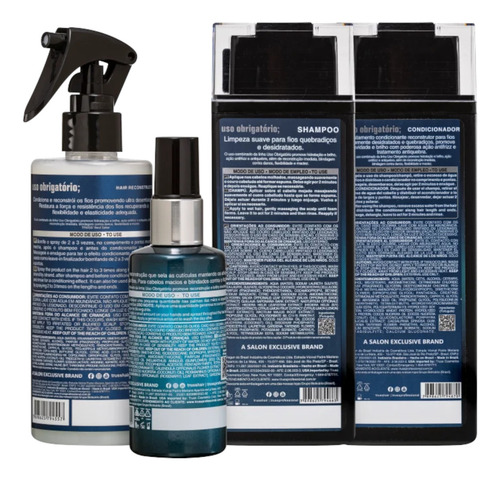 Truss Uso Obrigatório Sham+cond 300ml+spray 260ml +oleo 60ml