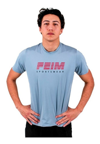 Playera Deportiva Para Hombre, Training Shirt Color Gris
