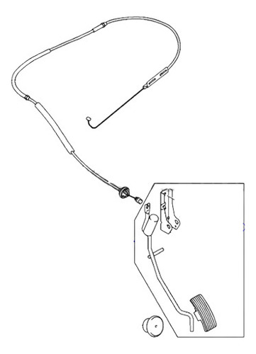 Guaya Del Acelerador Lancer Glx 1.6 2002 Al 2015 - Bcv