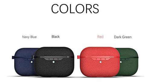 Estojo Couro À Prova Choque Com Chaveiro Para AirPods Pro 2