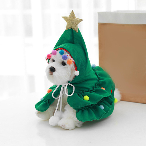 Disfraz De Navidad Para Mascotas, Vestido De Árbol De S