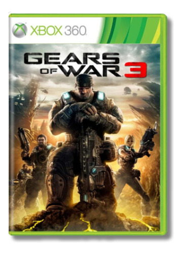 Gears Of War 3 - Xbox 360 ( Semi Novo )