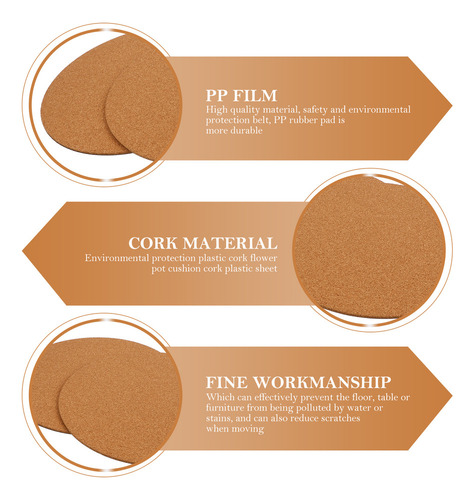 Nuevo Mat Cork - Alfombrilla Para Macetas (2 Unidades)