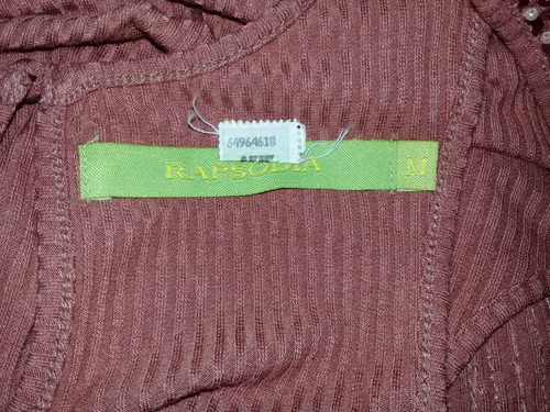 Musculosa Con Lentejuelas Cobre Rapsodia Talle M Nueva
