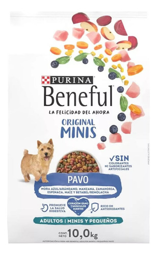 Alimento Purina Beneful Original Minis Sabor Pavo De 10kg