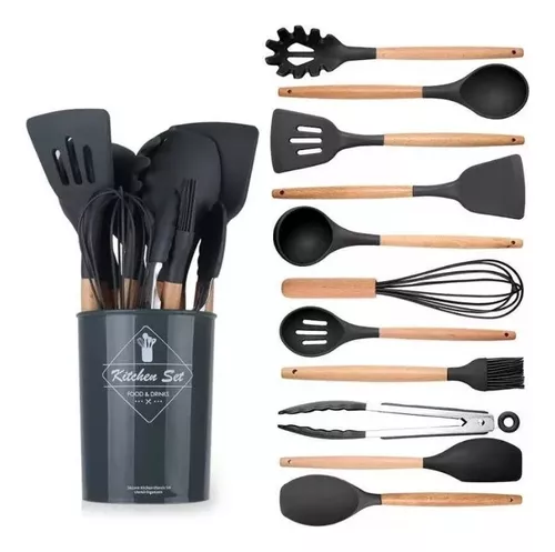 Juego Utensilios De Silicona Para Cocina X12 A 10.50