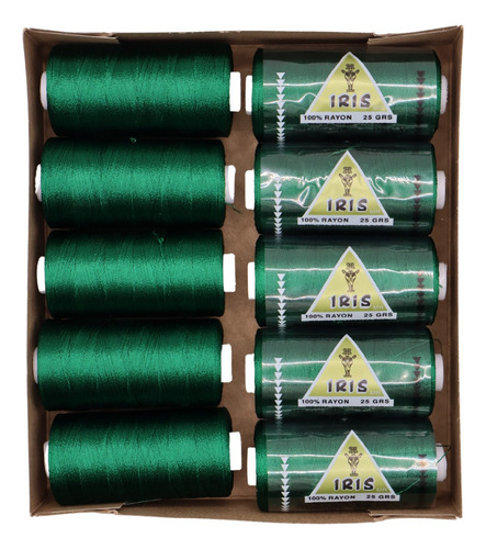 Caja Seda Amarilla Hilosiris (caja Con 10 Tubos De 25gr C/u) 952