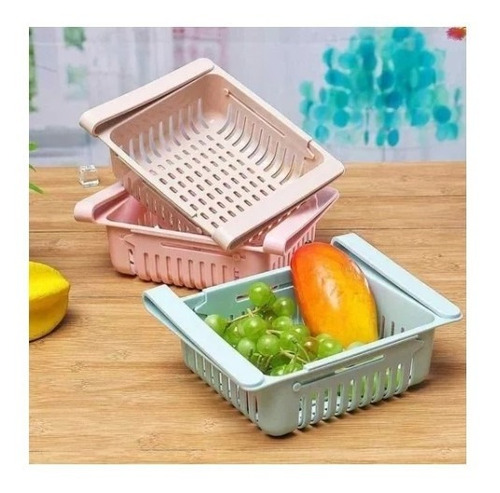 Imagen 3 de 3 de Cesta Organizador De Refrigerador Multifuncional