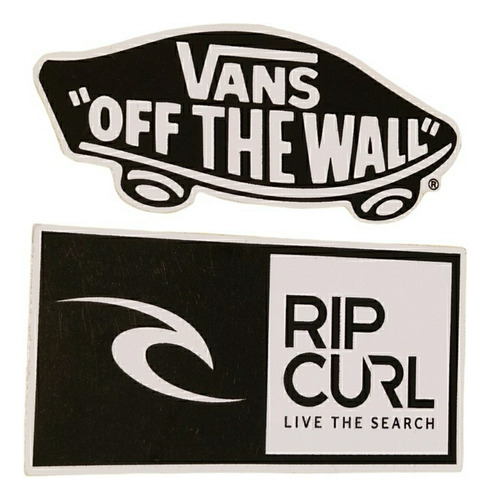 21 Calcomanías 10cm Vans Santa Cruz Rip Curl Billabong Skate