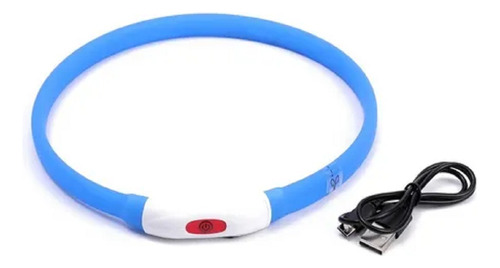 Collar Luz Led Para Perros Gatos Mascotas Recargable Usb S