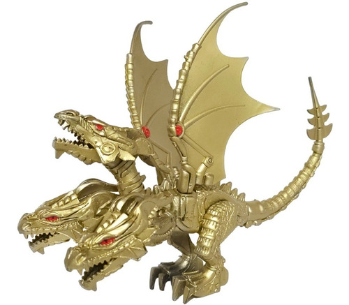 Figura Juguete King Ghidorah Dragon 3 Cabezas