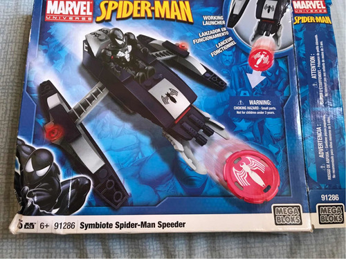 Megabloks Symbiote Spider Man Speeder Completo Como Nuevo!!!