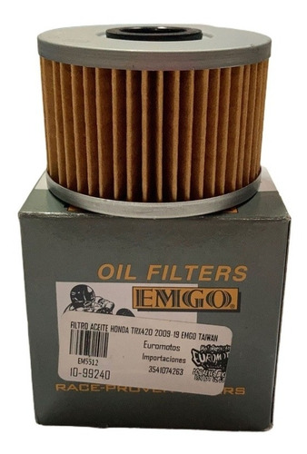 Filtro Aceite Honda Trx420 2009-19 15412-hp7-a01 Emgo Taiwan