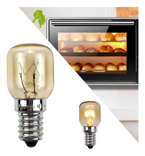 2 X 2x2pcs E14 Base Bombilla Para Horno 300 °c 2 Piezas