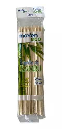 Espetos de Bambu 25cm - Talge