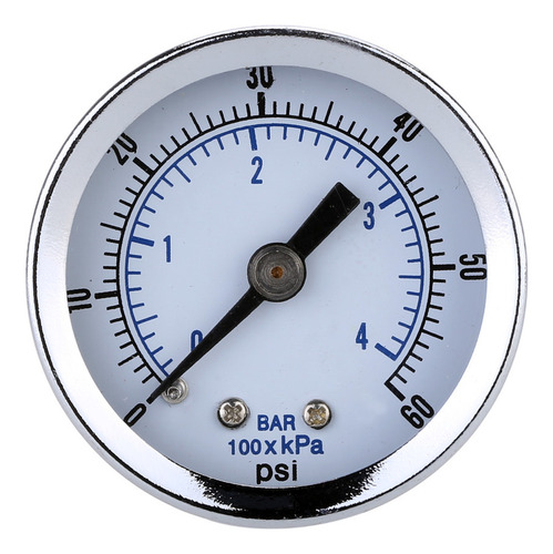 A Manómetro De Compresor De Aire 1/8 Bspt, 0-60 Psi,