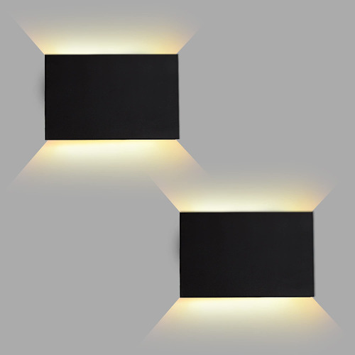 Fudesy Aplique Pared Led Accesorio Modrno Plastico Negro K 2