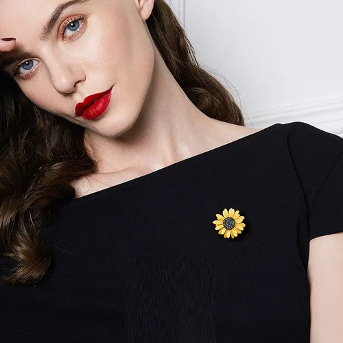 Sunflower Brooch Luxury Daisy 2024 Lapel Pin