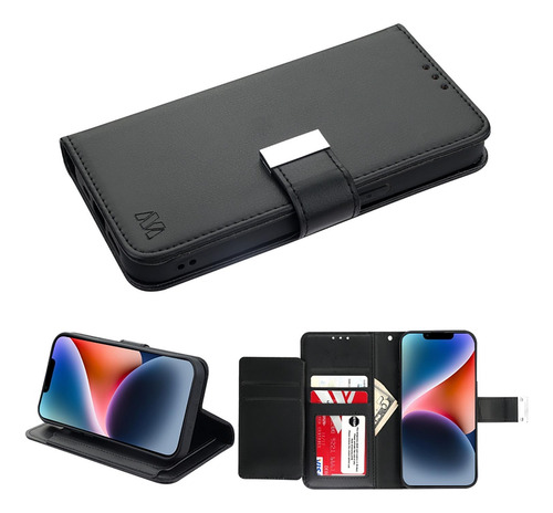 . Funda Mybat Cartera Para iPhone 14 Pro Max - Negra