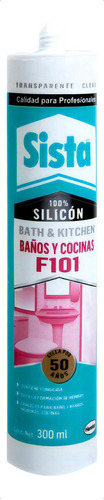 Sista F101, Baños Y Cocinas, Transparente, 300 Ml