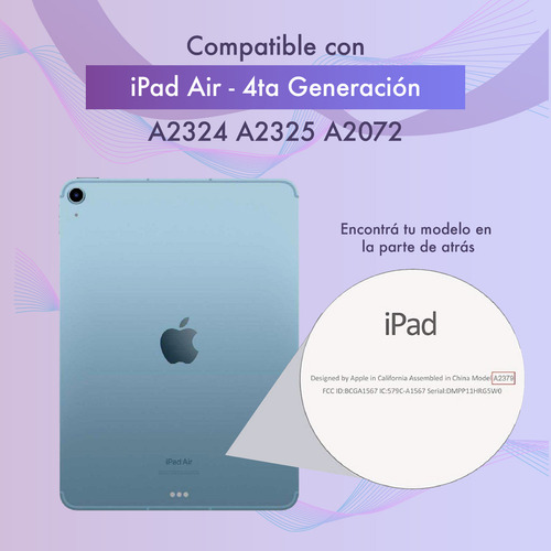 Funda Giratoria Compatible iPad Air 4 - 10.9 Año 2020 A2316