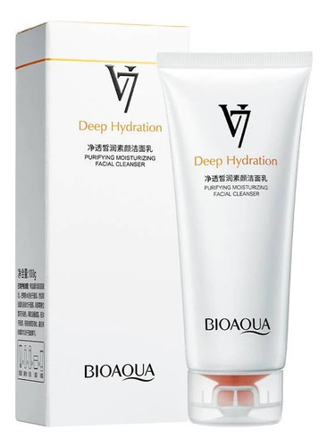 Crema Bioaqua V7 Limpiador Facial Hidratante Profunda