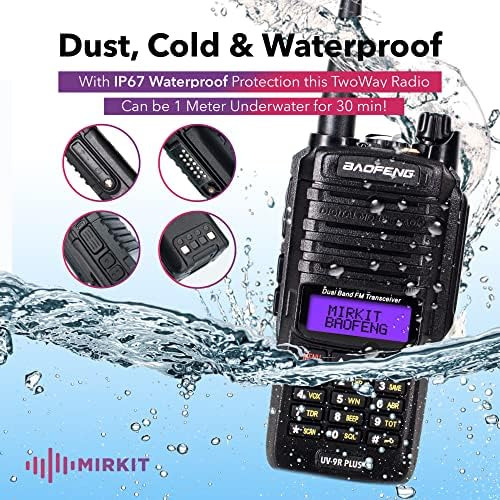 Mirkit Radio Baofeng A Prueba De Agua Uv-9r Plus Mk1 (uv-82