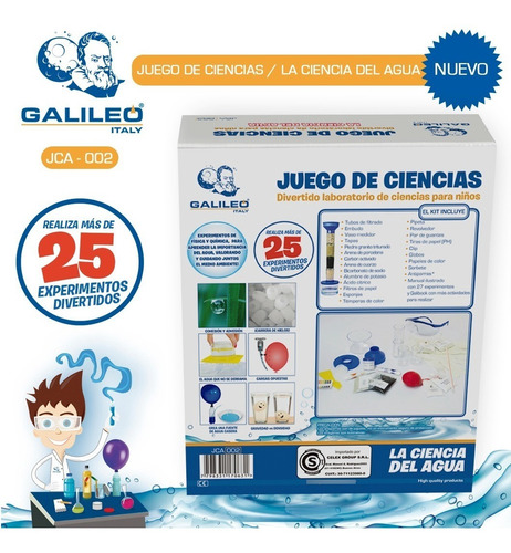 Imagen 8 de 8 de Juego De Ciencias La Ciencia Del Agua Galileo Experimentos
