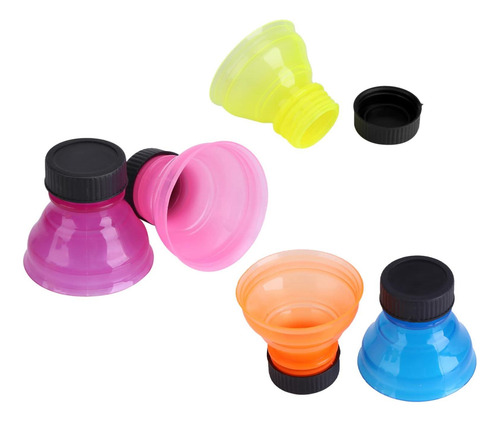 Tapas De Refresco Transparentes, Cubiertas Reutilizables A 6