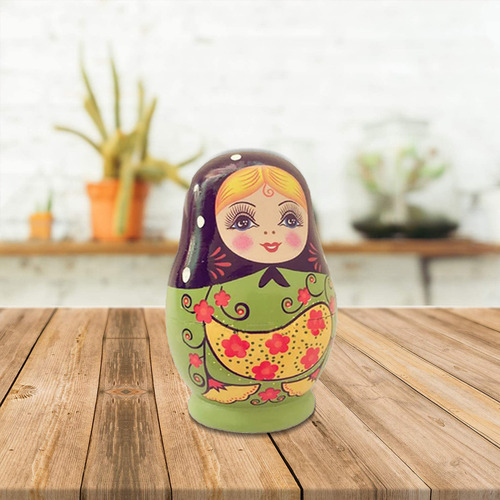 Muñeca De Juguete Pintada A Mano, 5 Piezas, Muñecas Rusas Pa