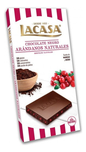 Tableta De Chocolate Lacasa Español 100g Unidad