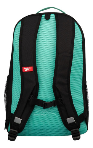 Mochila Azul Reebok Backpack Studio Unisex Bp0299 Color Blue/Black Diseño de la tela Lisa