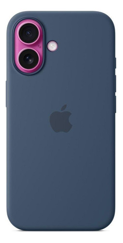 Capa Com Magsafe iPhone 16, Apple, Silicone Denim