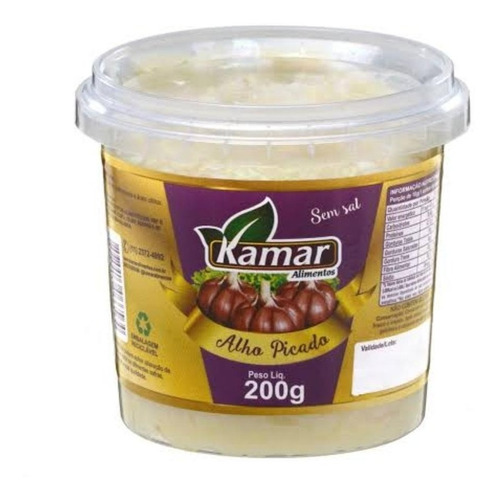 Alho Picado Kamar 200gr - Kit Com 12