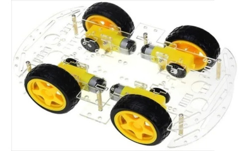 Imagen 4 de 6 de Kit Chasis Carro Robot 4wd