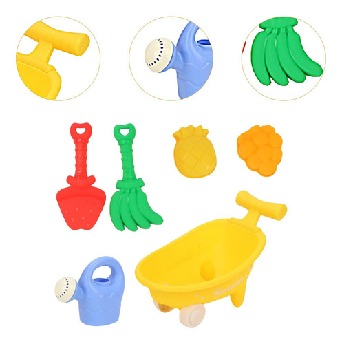 Juguetes De Arena Para La Playa Para Niños, Kit De Amarillo
