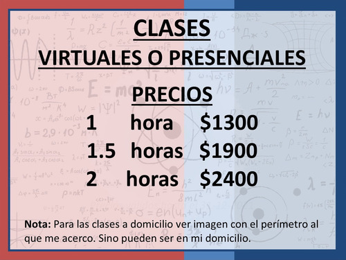 Imagen 2 de 6 de Profesor Clases De Física Y Matemática
