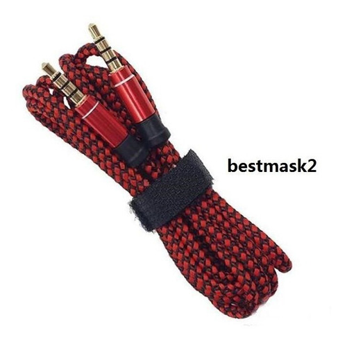 Imagen 4 de 5 de Cable Auxiliar De Audio Sonido Plugg Jack 3.5 Mm Profesional