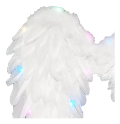 Smiffys Alas De Ángel Blancas Con Plumas – 50x60 Cm, Para Adultos Y Niños, Disfraz Y Carnaval