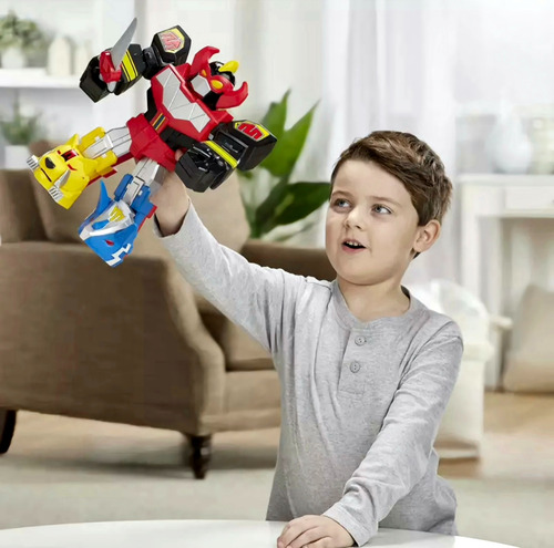 Figura Megazord Mega Mighties Power Rangers Playskool Heroes