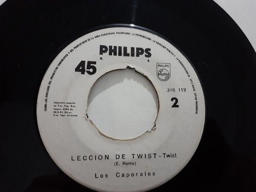 Vinilo Single De Los Caporales Leccion De Twist (g152