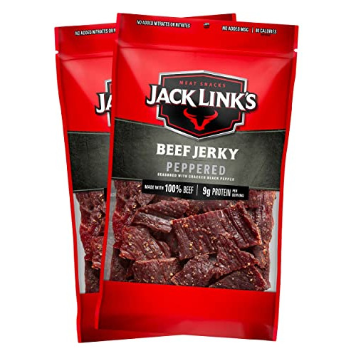 Carne Seca Jack Link's Picante, Con Proteínas, 9 Oz-2 Paqs
