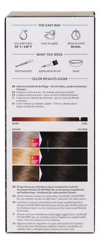 Khadi Black Natural Hair Color, 3.5 Oz, Tinte Para El Cabell