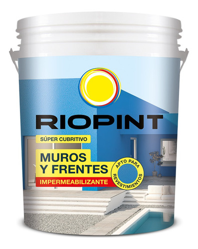 Latex Muros Y Frentes Riopint 10 Lts Tecnopaint