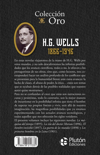 Libro H.g Wells Novelas Esenciales Coleccion Oro Tapa Dura
