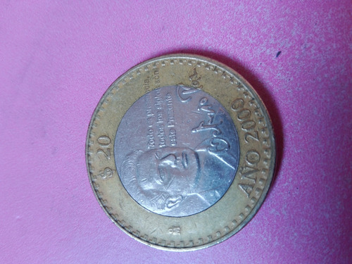 Moneda Conmemorativa De 20 Pesos Del 2000 De Octavio Paz